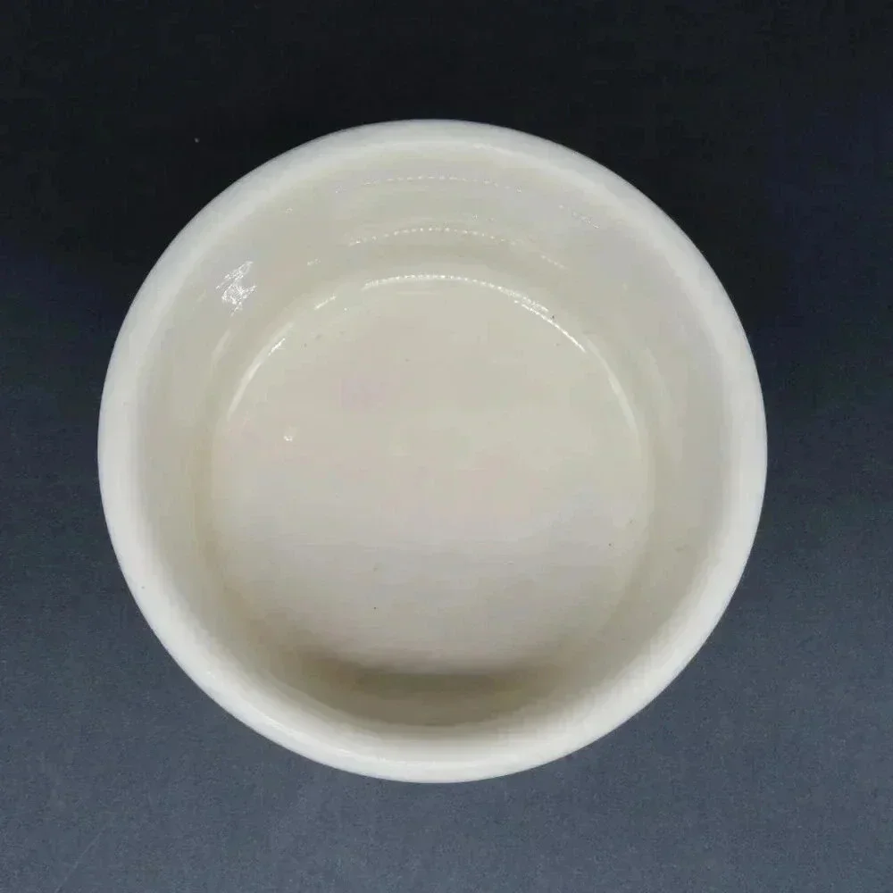 Hartstone Pottery Bowl Dish Ramekin Hand Painted Flowers Violets Pansy U.S.A.